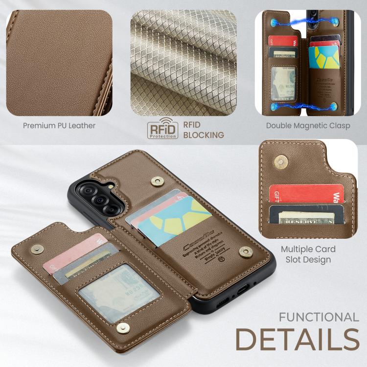 For Samsung Galaxy A36 5G CaseMe C22 Card Slots Holder RFID Anti-theft Phone Case