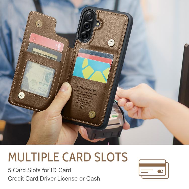 For Samsung Galaxy A36 5G CaseMe C22 Card Slots Holder RFID Anti-theft Phone Case