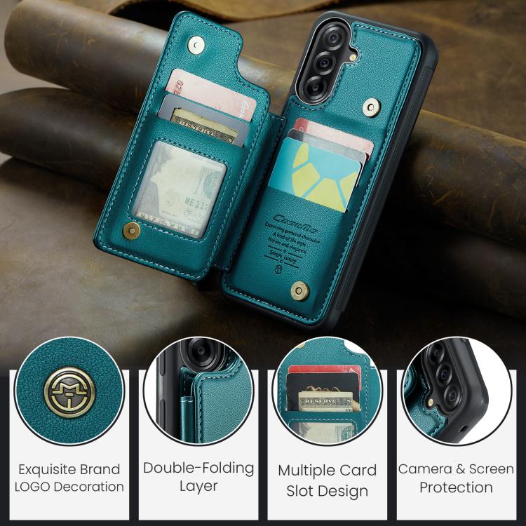 For Samsung Galaxy A36 5G CaseMe C22 Card Slots Holder RFID Anti-theft Phone Case