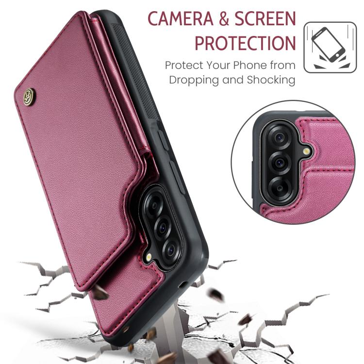 For Samsung Galaxy A36 5G CaseMe C22 Card Slots Holder RFID Anti-theft Phone Case