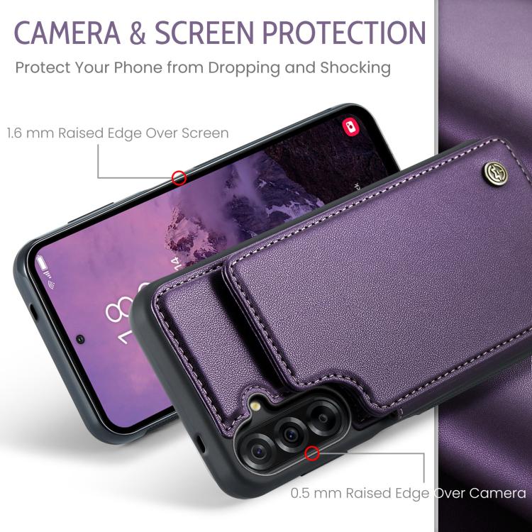 For Samsung Galaxy A36 5G CaseMe C22 Card Slots Holder RFID Anti-theft Phone Case