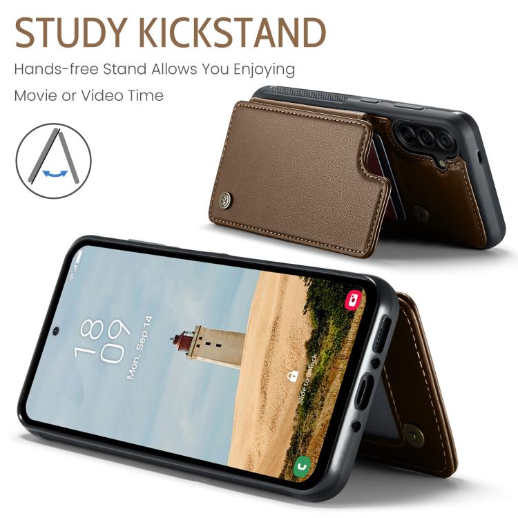 For Samsung Galaxy A56 5G CaseMe C22 Card Slots Holder RFID Anti-theft Phone Case