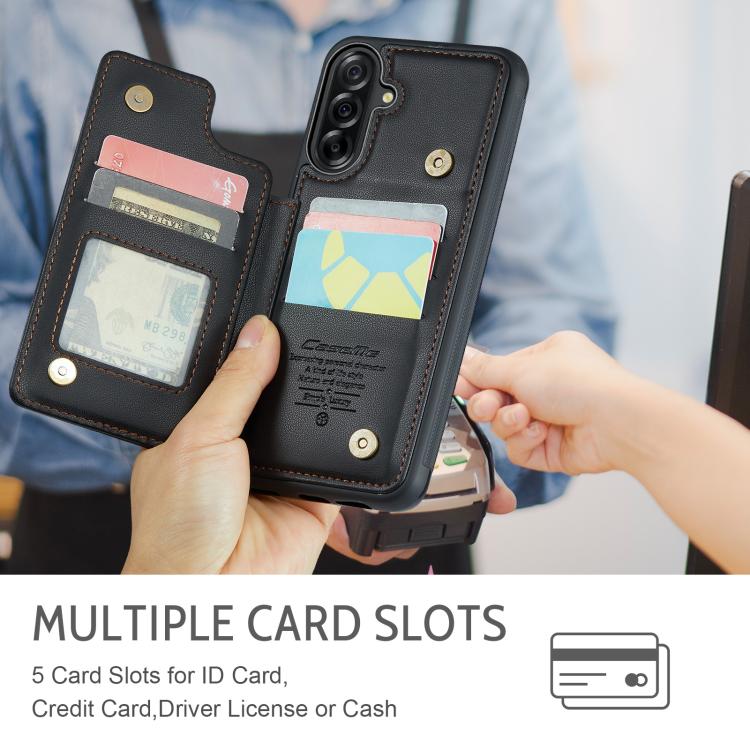 For Samsung Galaxy A56 5G CaseMe C22 Card Slots Holder RFID Anti-theft Phone Case