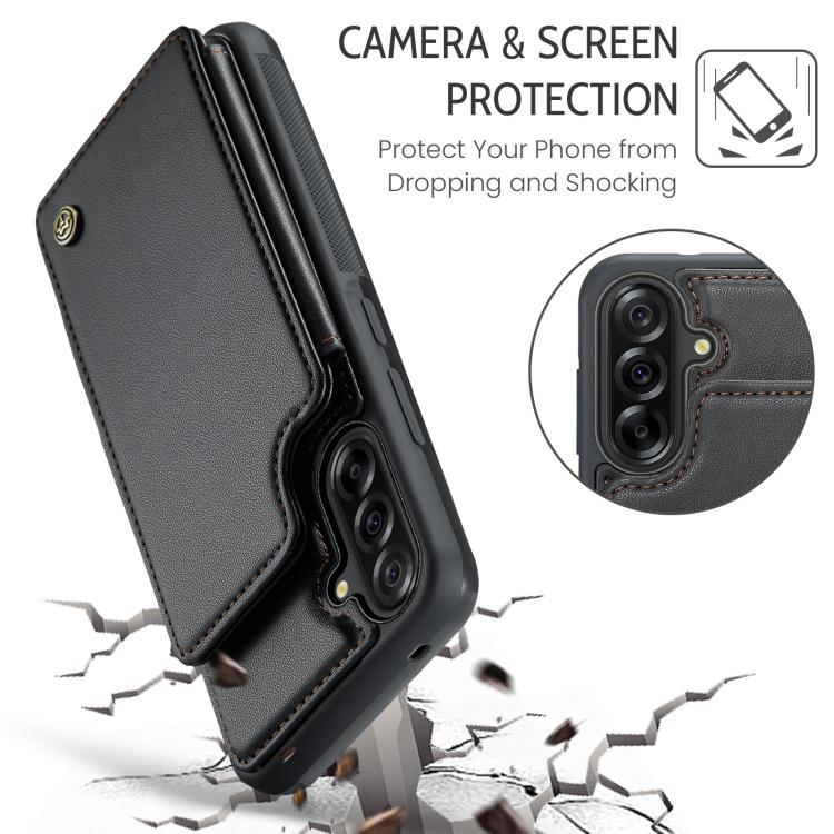 For Samsung Galaxy A56 5G CaseMe C22 Card Slots Holder RFID Anti-theft Phone Case
