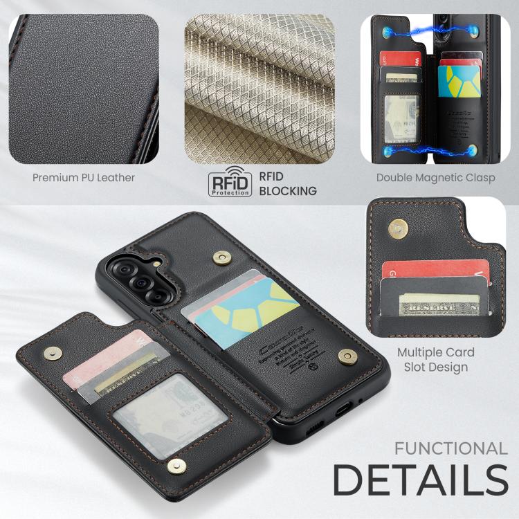 For Samsung Galaxy A17 CaseMe C22 Card Slots Holder RFID Anti-theft Phone Case