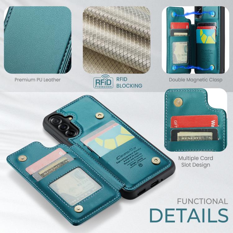 For Samsung Galaxy A17 CaseMe C22 Card Slots Holder RFID Anti-theft Phone Case