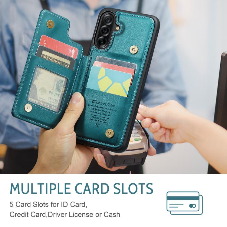 For Samsung Galaxy A17 CaseMe C22 Card Slots Holder RFID Anti-theft Phone Case