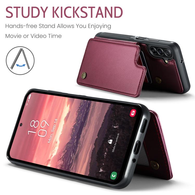 For Samsung Galaxy A17 CaseMe C22 Card Slots Holder RFID Anti-theft Phone Case