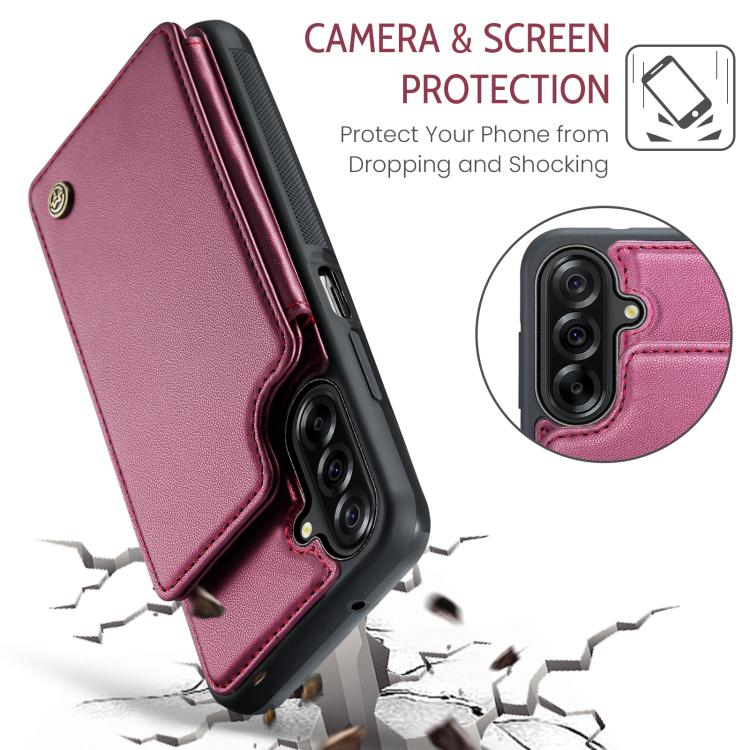 For Samsung Galaxy A17 CaseMe C22 Card Slots Holder RFID Anti-theft Phone Case