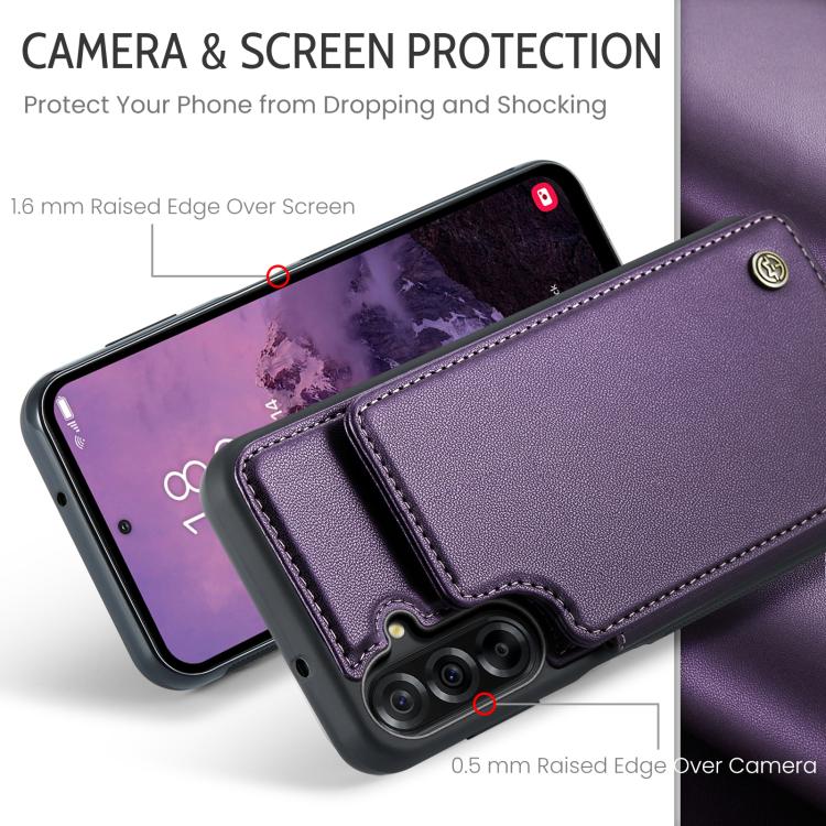 For Samsung Galaxy A17 CaseMe C22 Card Slots Holder RFID Anti-theft Phone Case