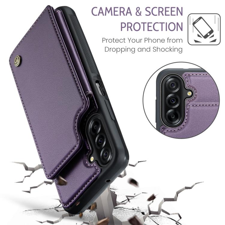 For Samsung Galaxy A17 CaseMe C22 Card Slots Holder RFID Anti-theft Phone Case
