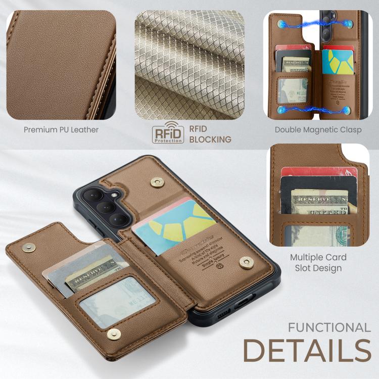 For Samsung Galaxy S26+ 5G CaseMe C22 Card Slots Holder RFID Anti-theft Phone Case