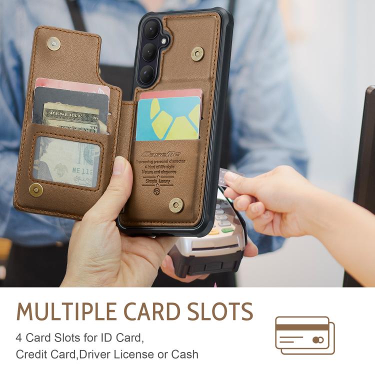 For Samsung Galaxy S26+ 5G CaseMe C22 Card Slots Holder RFID Anti-theft Phone Case