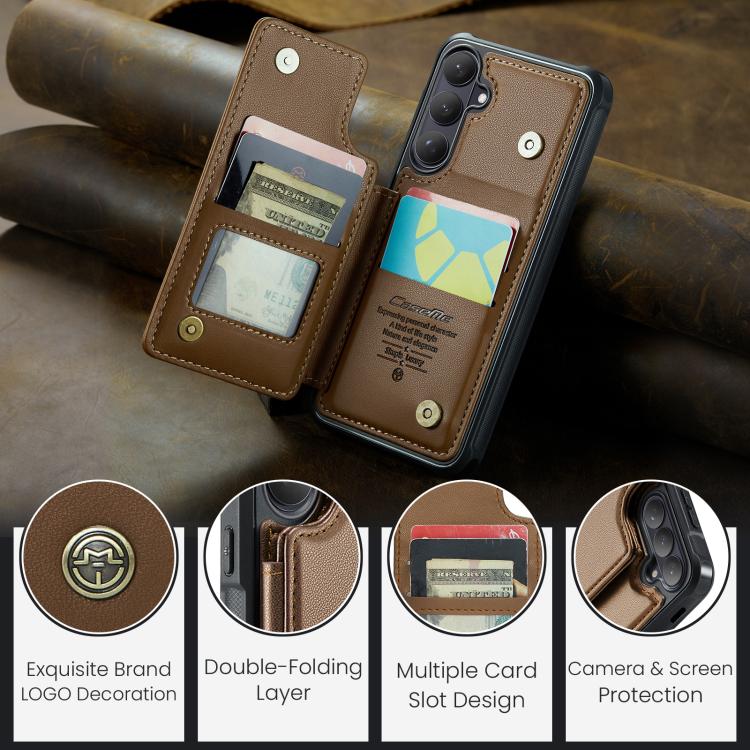 For Samsung Galaxy S26+ 5G CaseMe C22 Card Slots Holder RFID Anti-theft Phone Case