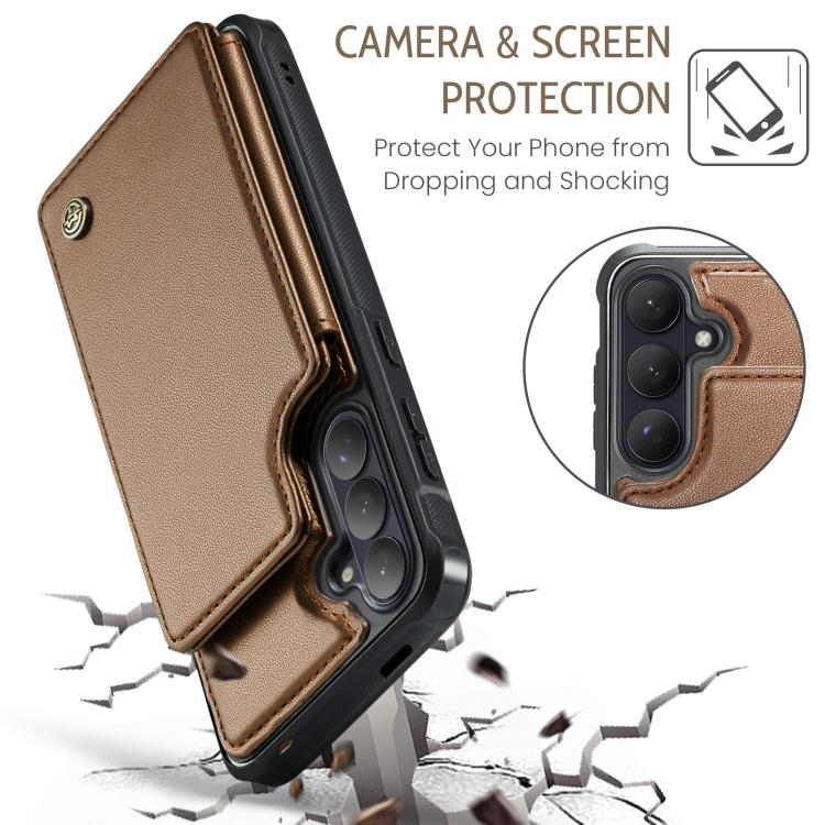 For Samsung Galaxy S26+ 5G CaseMe C22 Card Slots Holder RFID Anti-theft Phone Case