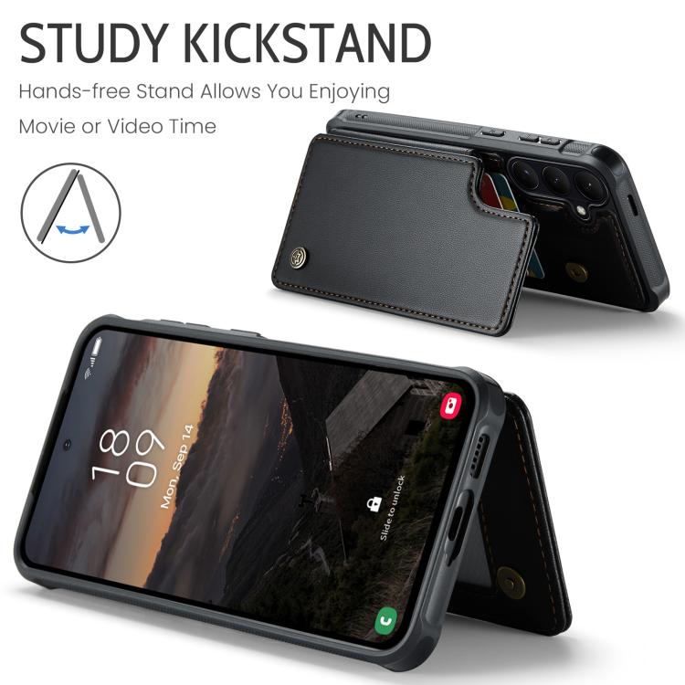 For Samsung Galaxy S26+ 5G CaseMe C22 Card Slots Holder RFID Anti-theft Phone Case
