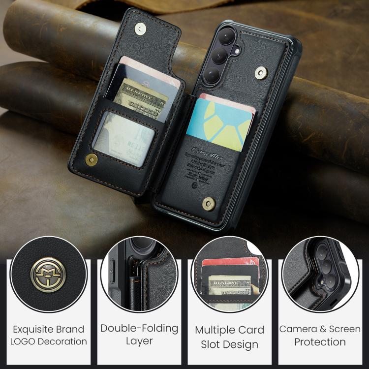 For Samsung Galaxy S26+ 5G CaseMe C22 Card Slots Holder RFID Anti-theft Phone Case