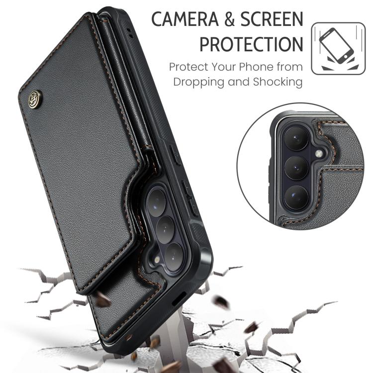 For Samsung Galaxy S26+ 5G CaseMe C22 Card Slots Holder RFID Anti-theft Phone Case