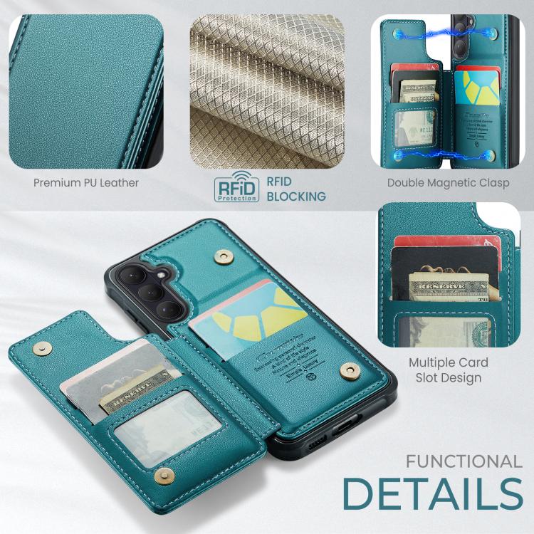 For Samsung Galaxy S26+ 5G CaseMe C22 Card Slots Holder RFID Anti-theft Phone Case
