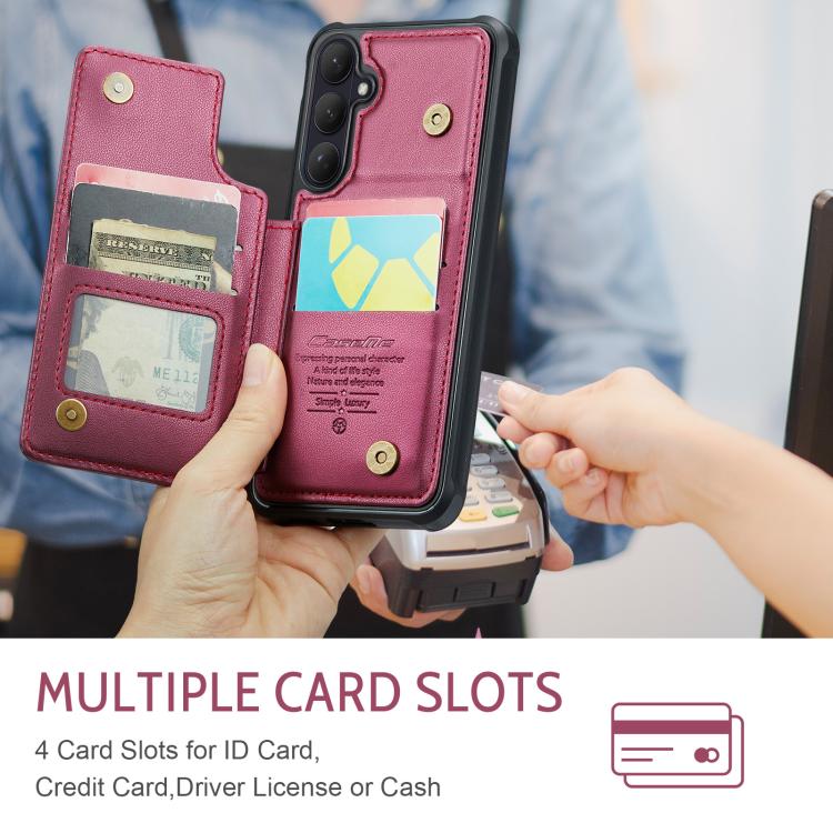 For Samsung Galaxy S26+ 5G CaseMe C22 Card Slots Holder RFID Anti-theft Phone Case