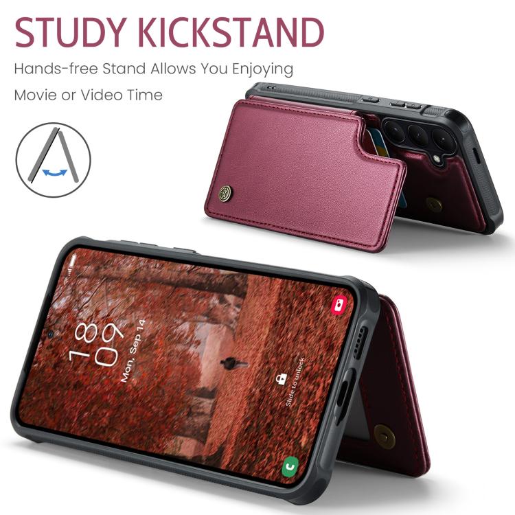 For Samsung Galaxy S26+ 5G CaseMe C22 Card Slots Holder RFID Anti-theft Phone Case