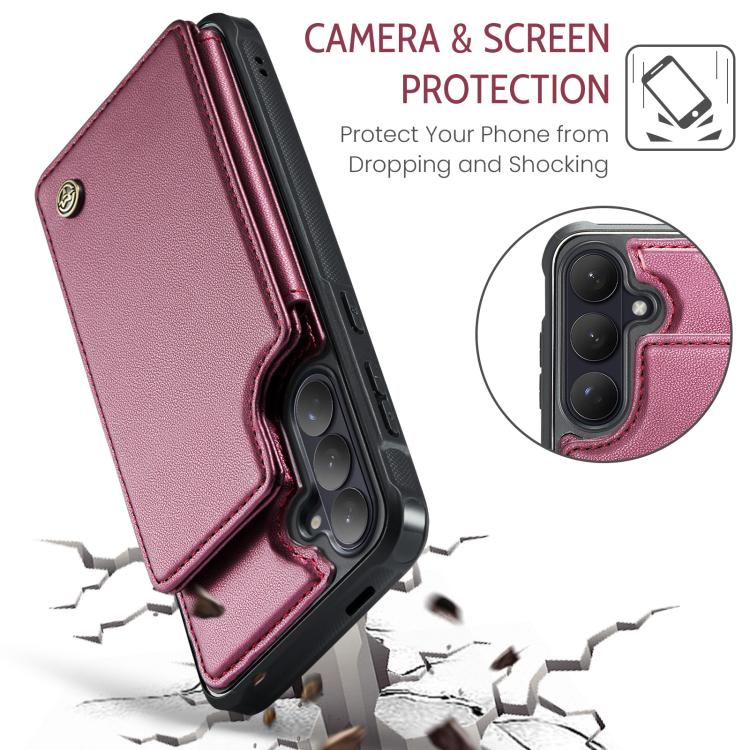 For Samsung Galaxy S26+ 5G CaseMe C22 Card Slots Holder RFID Anti-theft Phone Case
