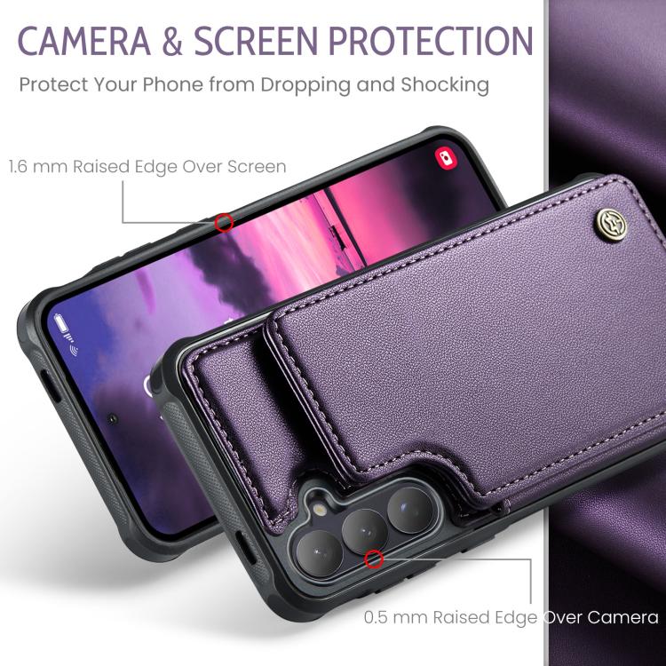 For Samsung Galaxy S26+ 5G CaseMe C22 Card Slots Holder RFID Anti-theft Phone Case