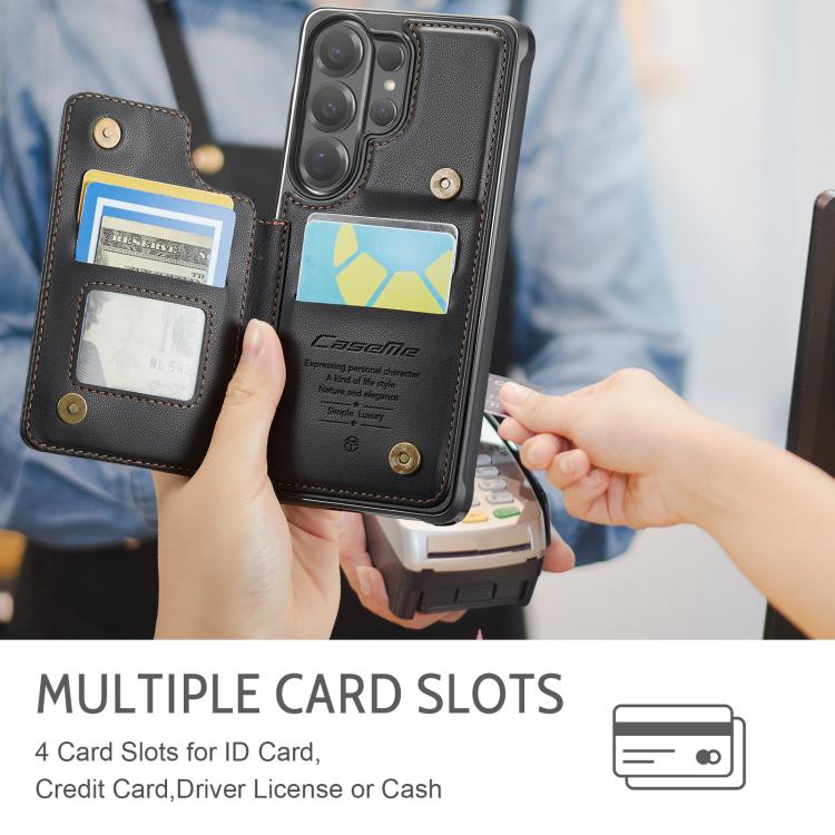 For Samsung Galaxy S26 Ultra 5G CaseMe C22 Card Slots Holder RFID Anti-theft Phone Case