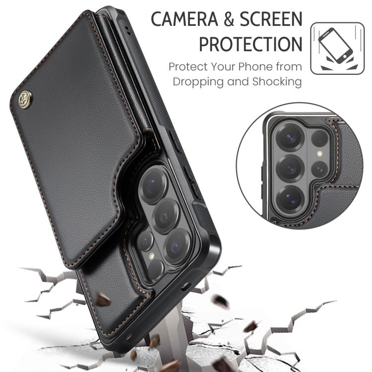 For Samsung Galaxy S26 Ultra 5G CaseMe C22 Card Slots Holder RFID Anti-theft Phone Case