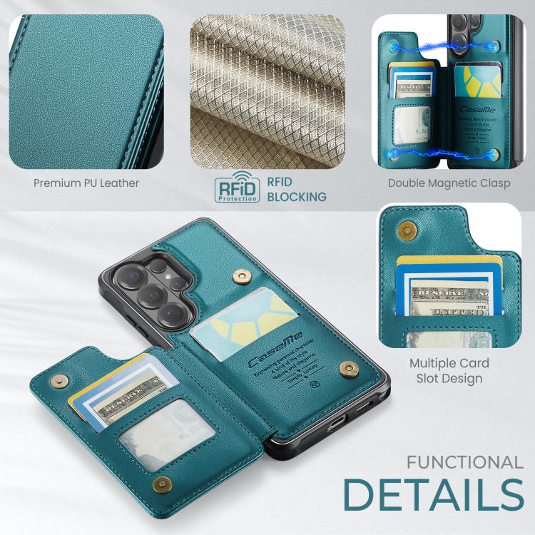 For Samsung Galaxy S26 Ultra 5G CaseMe C22 Card Slots Holder RFID Anti-theft Phone Case