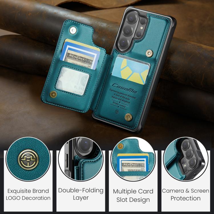 For Samsung Galaxy S26 Ultra 5G CaseMe C22 Card Slots Holder RFID Anti-theft Phone Case