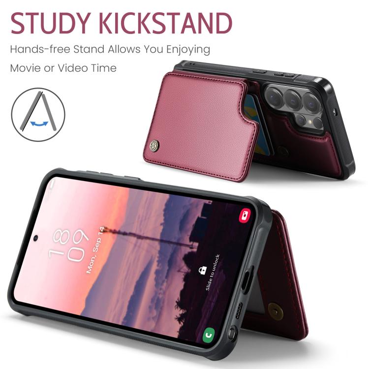 For Samsung Galaxy S26 Ultra 5G CaseMe C22 Card Slots Holder RFID Anti-theft Phone Case