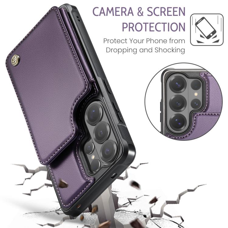 For Samsung Galaxy S26 Ultra 5G CaseMe C22 Card Slots Holder RFID Anti-theft Phone Case