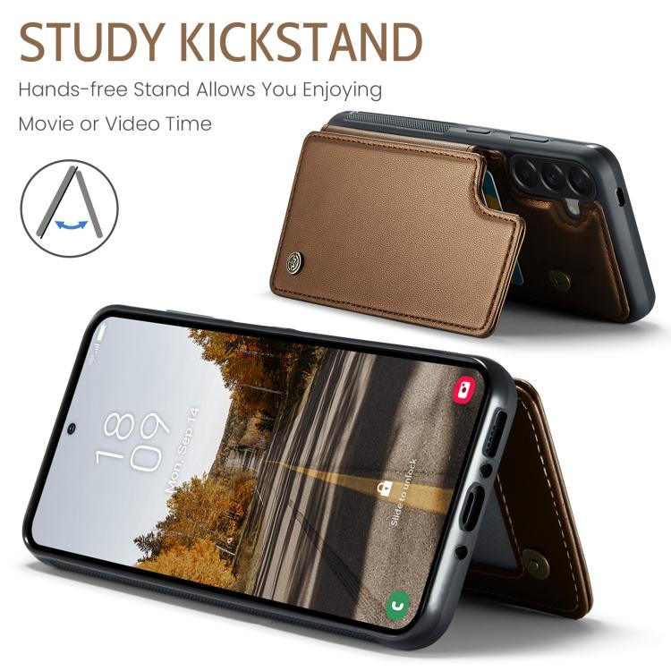 For Samsung Galaxy A37 5G CaseMe C22 Card Slots Holder RFID Anti-theft Phone Case