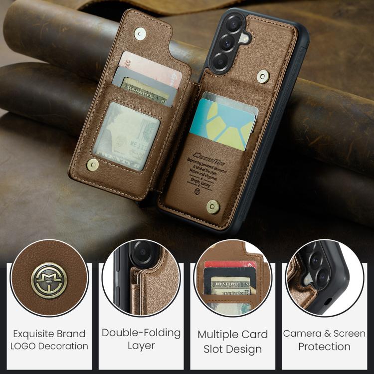 For Samsung Galaxy A37 5G CaseMe C22 Card Slots Holder RFID Anti-theft Phone Case