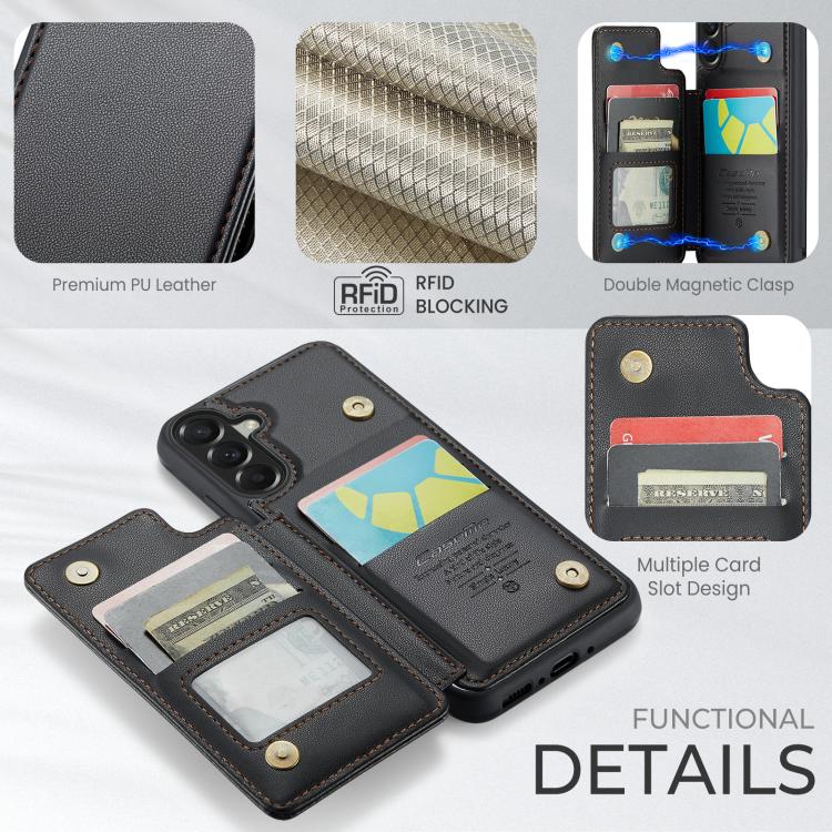 For Samsung Galaxy A37 5G CaseMe C22 Card Slots Holder RFID Anti-theft Phone Case