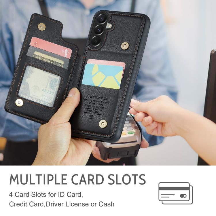 For Samsung Galaxy A37 5G CaseMe C22 Card Slots Holder RFID Anti-theft Phone Case