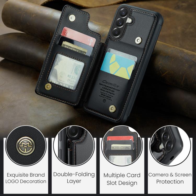 For Samsung Galaxy A37 5G CaseMe C22 Card Slots Holder RFID Anti-theft Phone Case