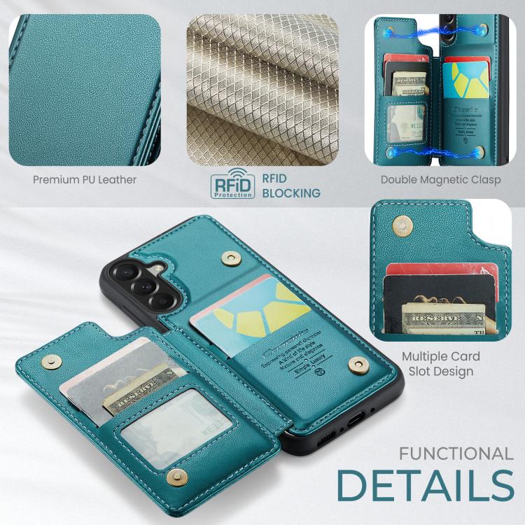 For Samsung Galaxy A37 5G CaseMe C22 Card Slots Holder RFID Anti-theft Phone Case