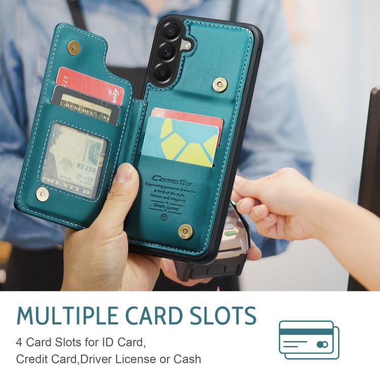 For Samsung Galaxy A37 5G CaseMe C22 Card Slots Holder RFID Anti-theft Phone Case