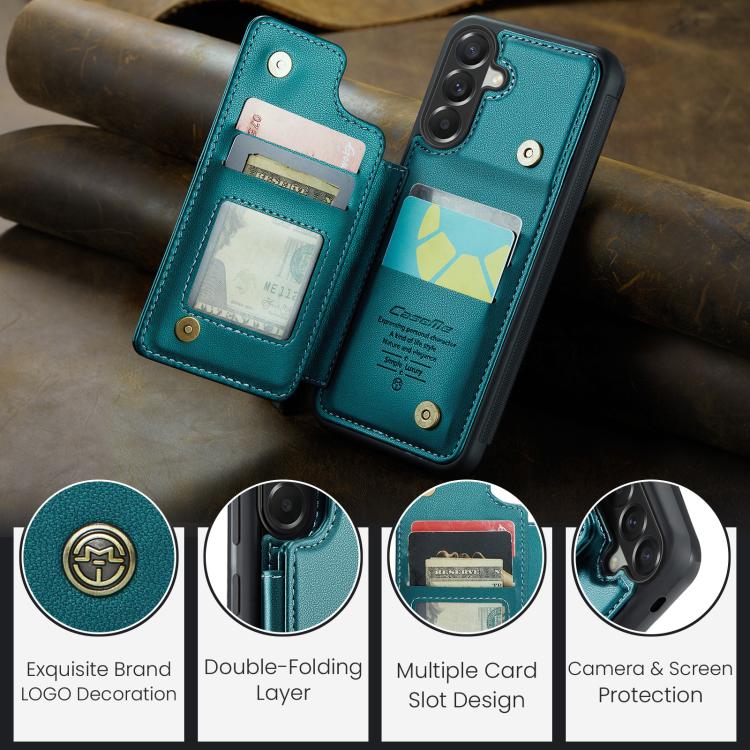 For Samsung Galaxy A37 5G CaseMe C22 Card Slots Holder RFID Anti-theft Phone Case