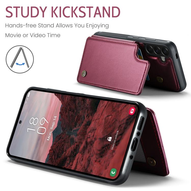 For Samsung Galaxy A37 5G CaseMe C22 Card Slots Holder RFID Anti-theft Phone Case