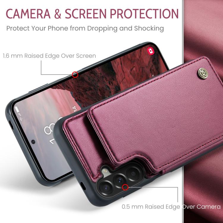 For Samsung Galaxy A37 5G CaseMe C22 Card Slots Holder RFID Anti-theft Phone Case