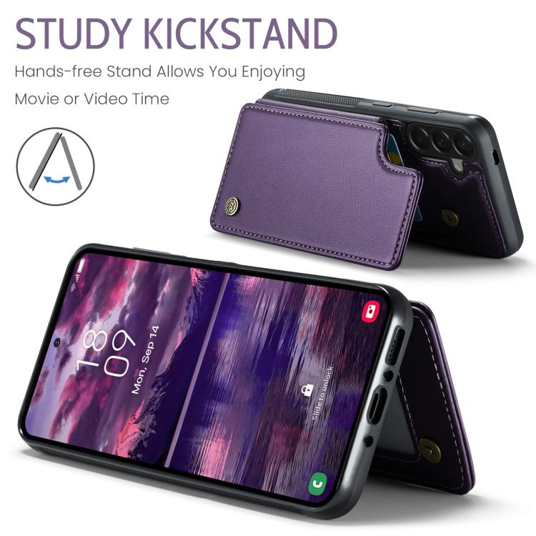 For Samsung Galaxy A37 5G CaseMe C22 Card Slots Holder RFID Anti-theft Phone Case
