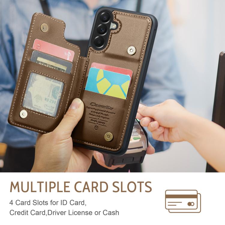 For Samsung Galaxy A57 5G CaseMe C22 Card Slots Holder RFID Anti-theft Phone Case