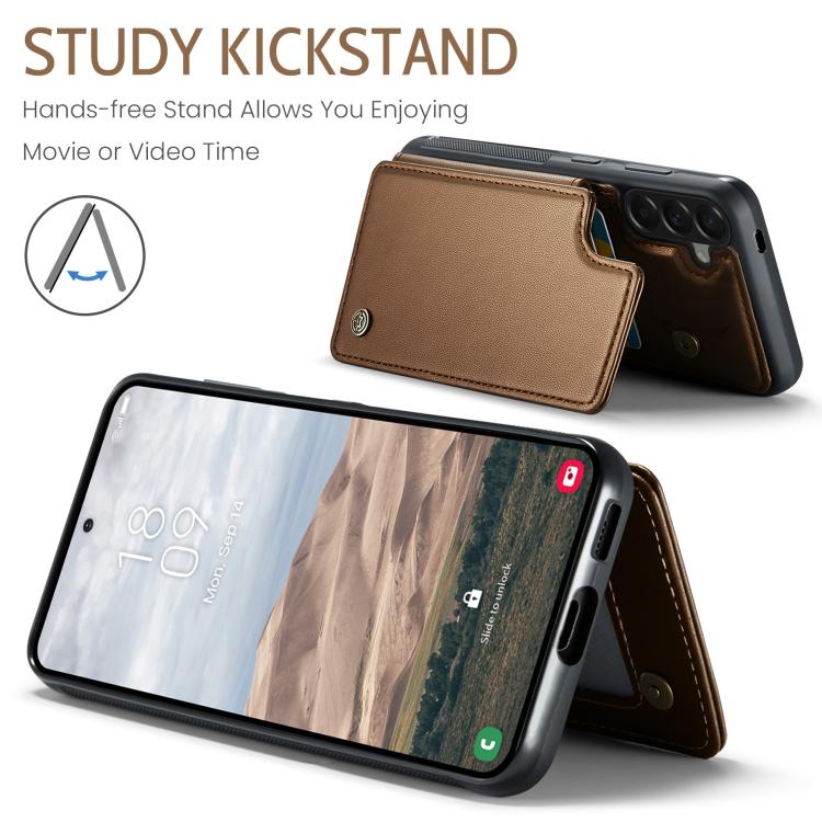 For Samsung Galaxy A57 5G CaseMe C22 Card Slots Holder RFID Anti-theft Phone Case