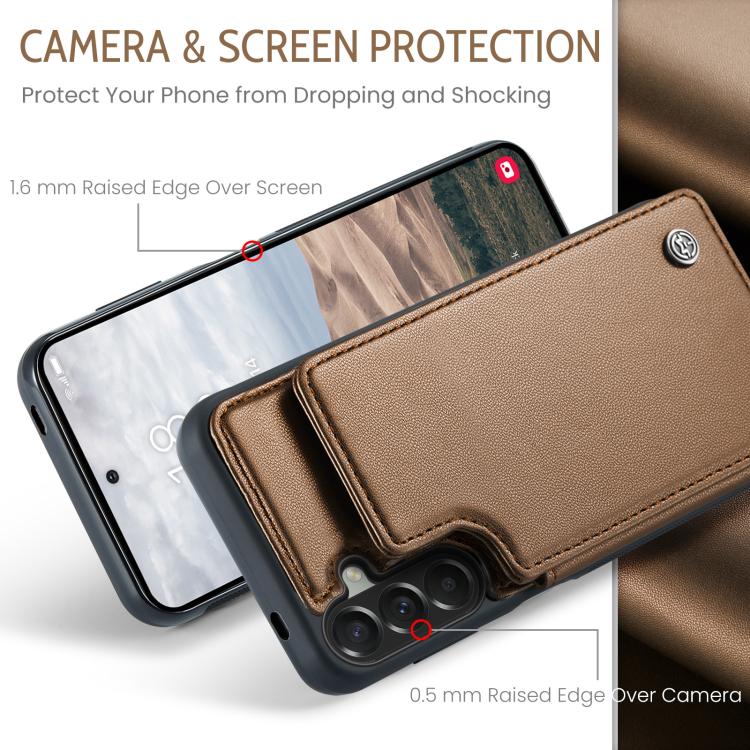 For Samsung Galaxy A57 5G CaseMe C22 Card Slots Holder RFID Anti-theft Phone Case
