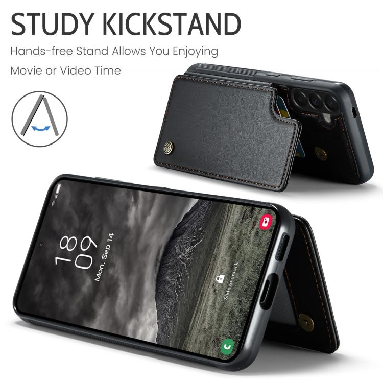 For Samsung Galaxy A57 5G CaseMe C22 Card Slots Holder RFID Anti-theft Phone Case