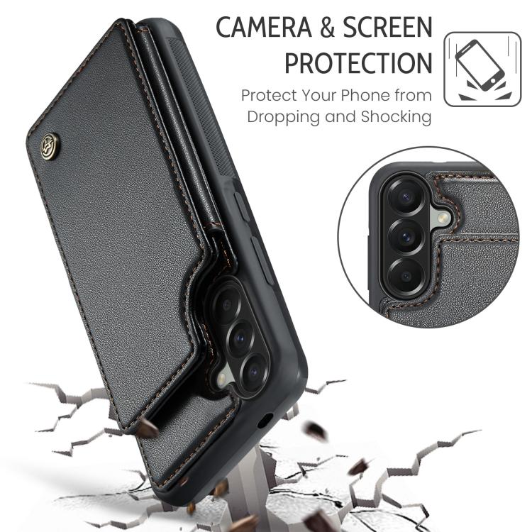 For Samsung Galaxy A57 5G CaseMe C22 Card Slots Holder RFID Anti-theft Phone Case