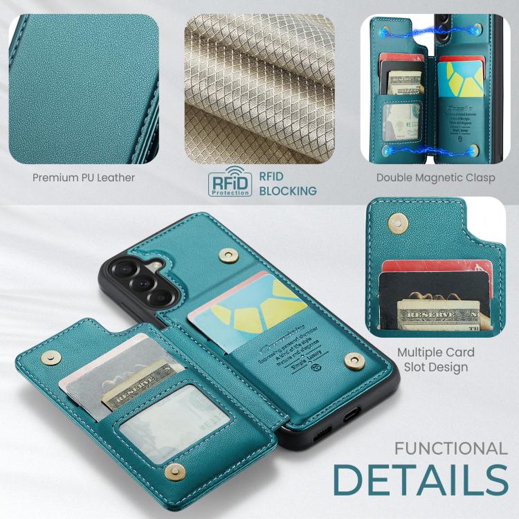 For Samsung Galaxy A57 5G CaseMe C22 Card Slots Holder RFID Anti-theft Phone Case